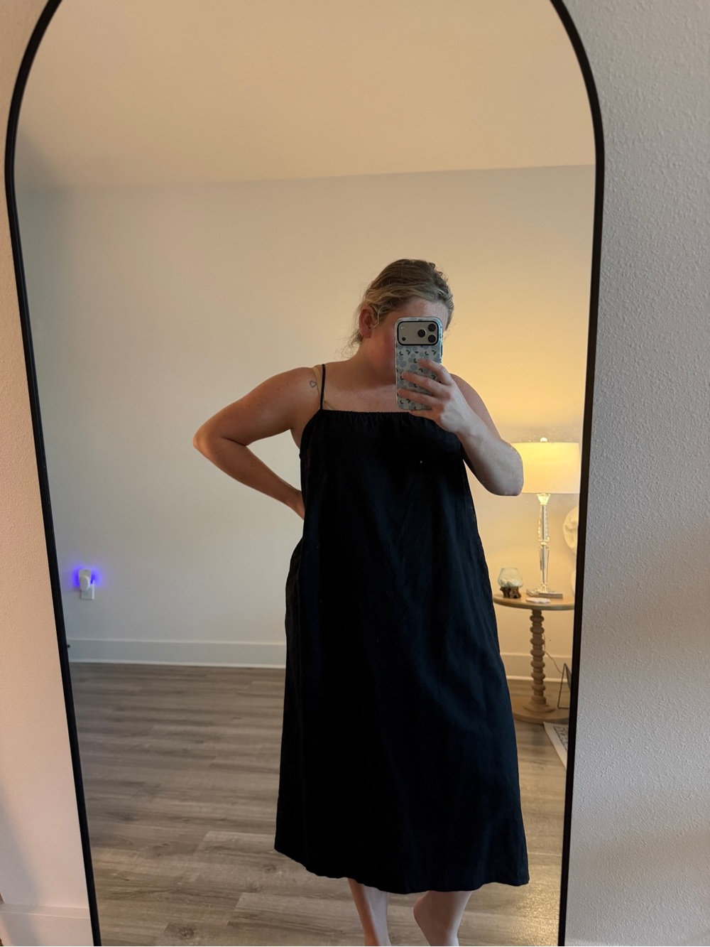 a new day Black Maxi Spaghetti-Strap Dress
